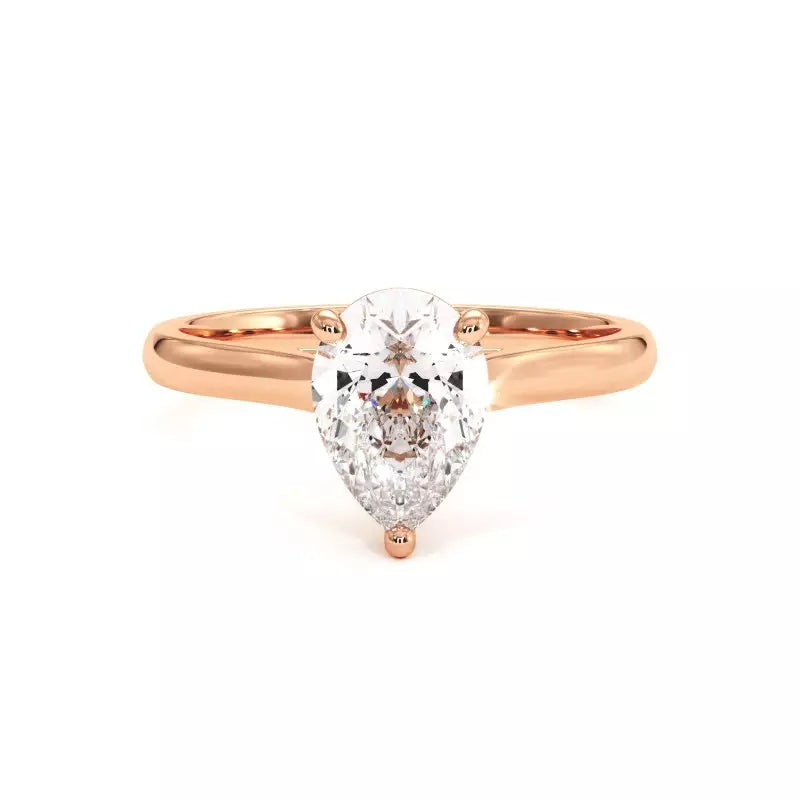 Bague de Fiançailles Diamant Poire Promesse
