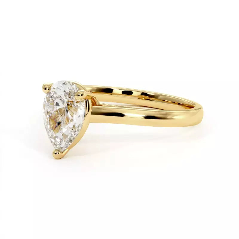 Bague de Fiançailles Diamant Poire Promesse