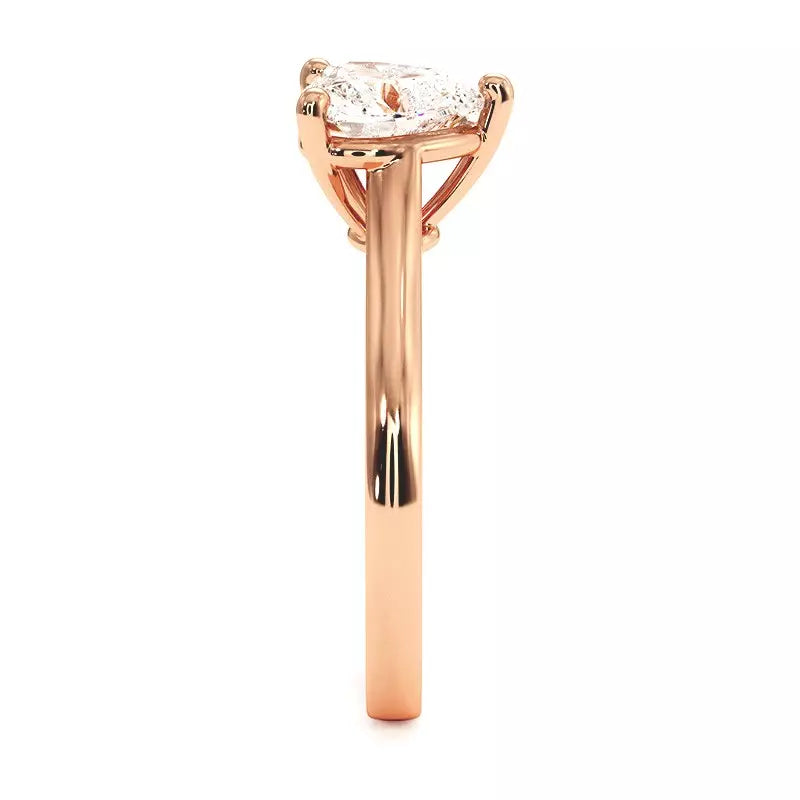 Bague De Fiançailles Diamant Cœur Promesse
