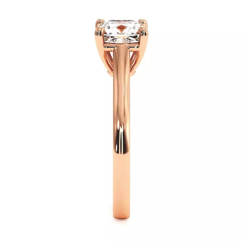 Bague De Fiançailles Diamant Coussin Promesse