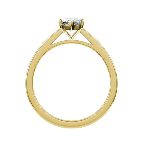 Marquise Lab-grown Diamond Bridal Ring — front