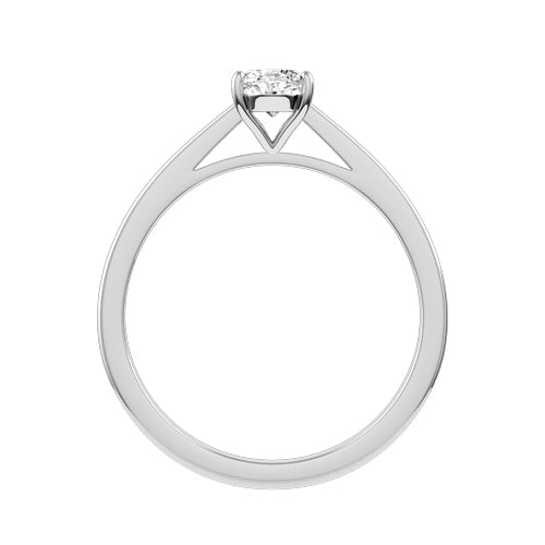 Oval Lab-grown Diamond Bridal Ring — front
