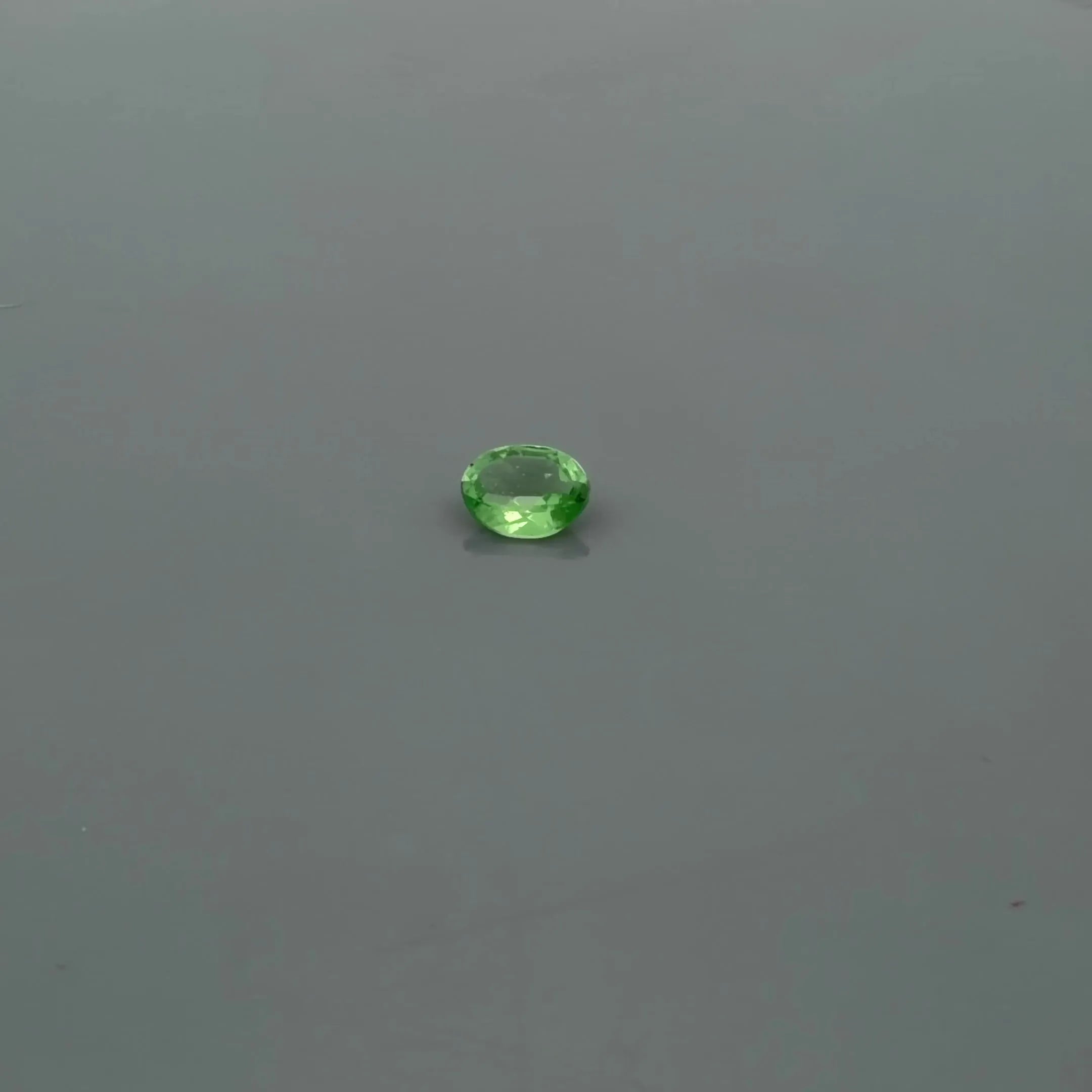 0.36ct Oval Natural Garnet (Colour Green, Clarity Slightly Included, Cut Faceted)