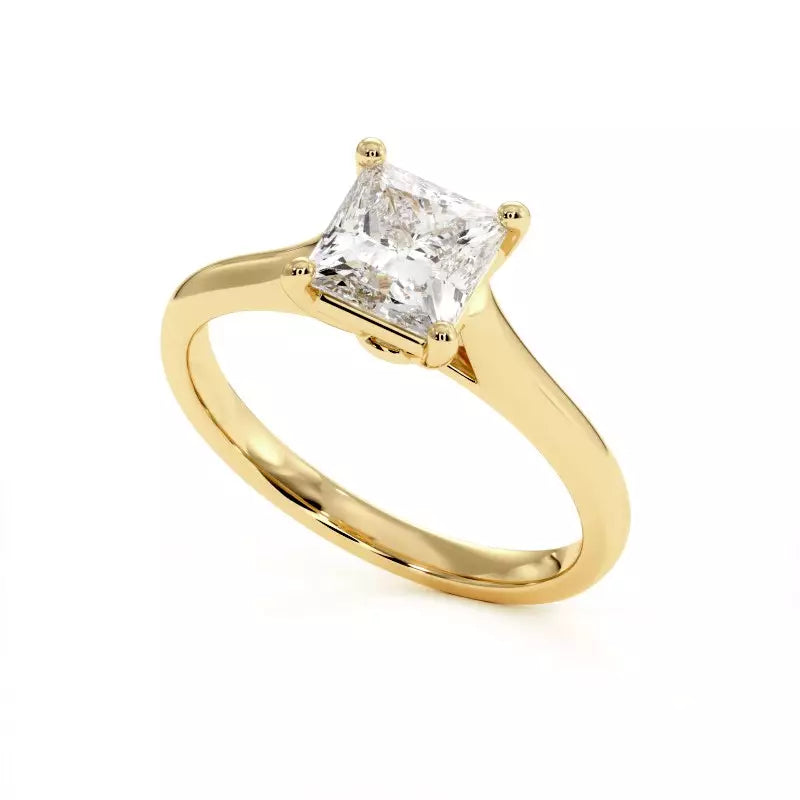 Bague de fiançailles Diamant Princesse Promesses