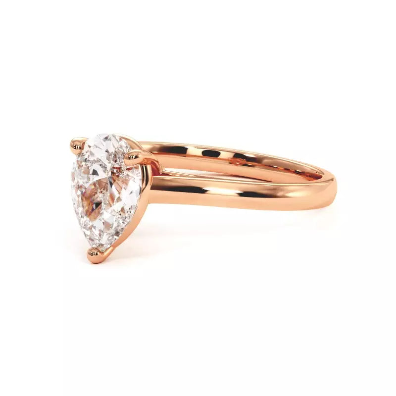 Bague de Fiançailles Diamant Poire Promesse