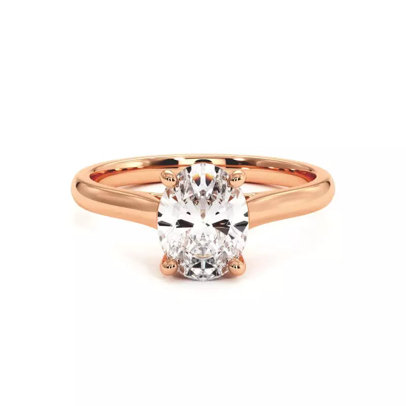 Bague De Fiançailles Diamant Ovale Promesse