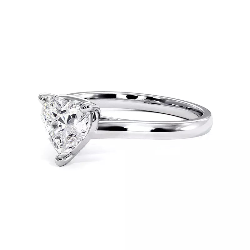 Bague De Fiançailles Diamant Cœur Promesse