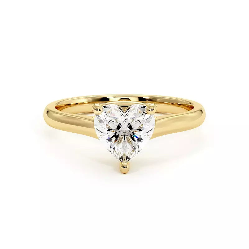 Bague De Fiançailles Diamant Cœur Promesse