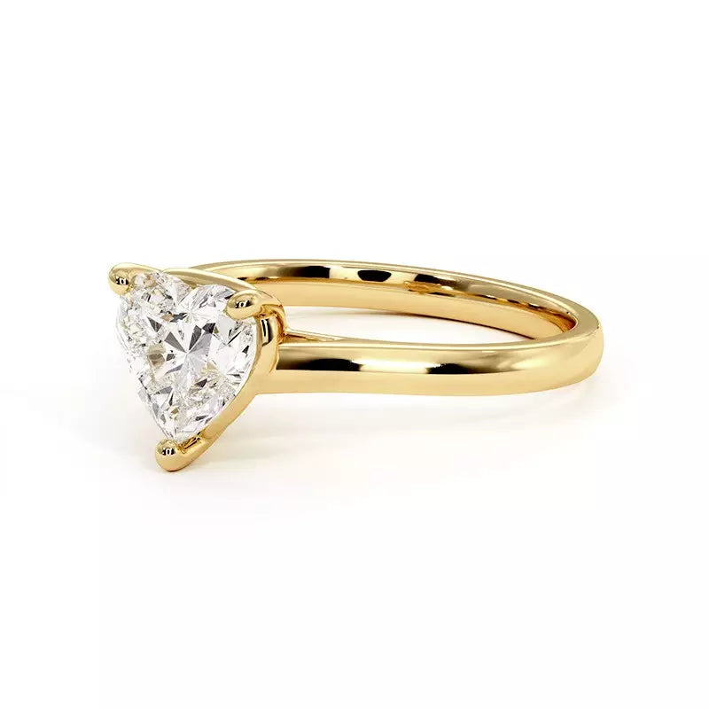 Bague De Fiançailles Diamant Cœur Promesse
