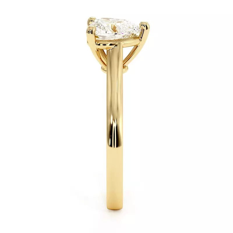 Bague De Fiançailles Diamant Cœur Promesse