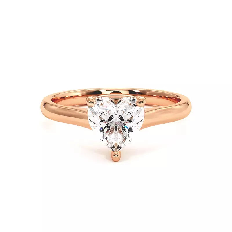 Bague De Fiançailles Diamant Cœur Promesse