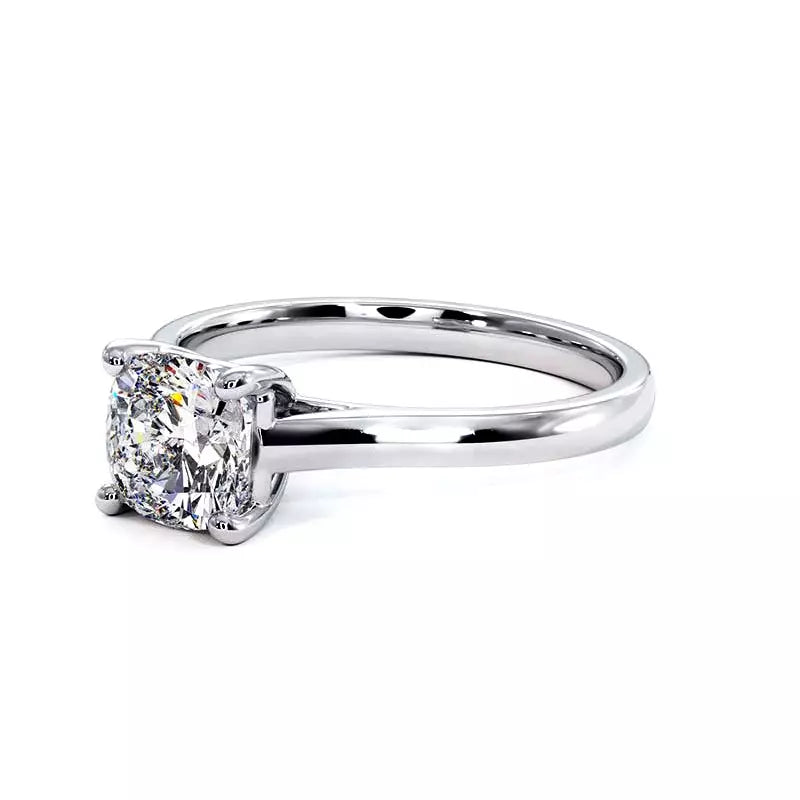 Bague De Fiançailles Diamant Coussin Promesse