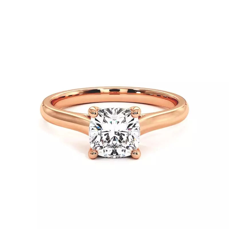 Bague De Fiançailles Diamant Coussin Promesse