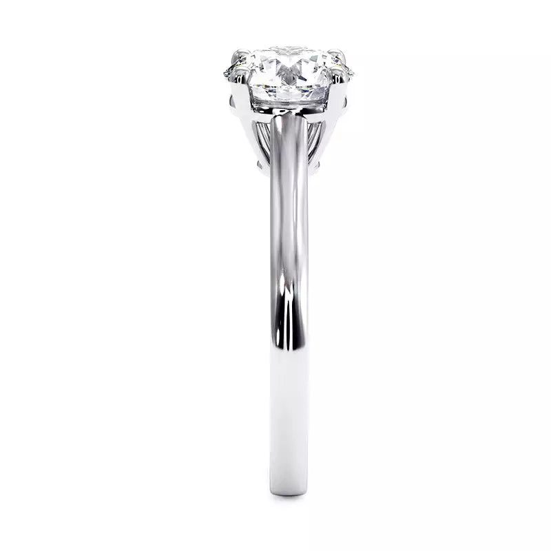 Bague De Fiançailles Diamant Rond Promesse