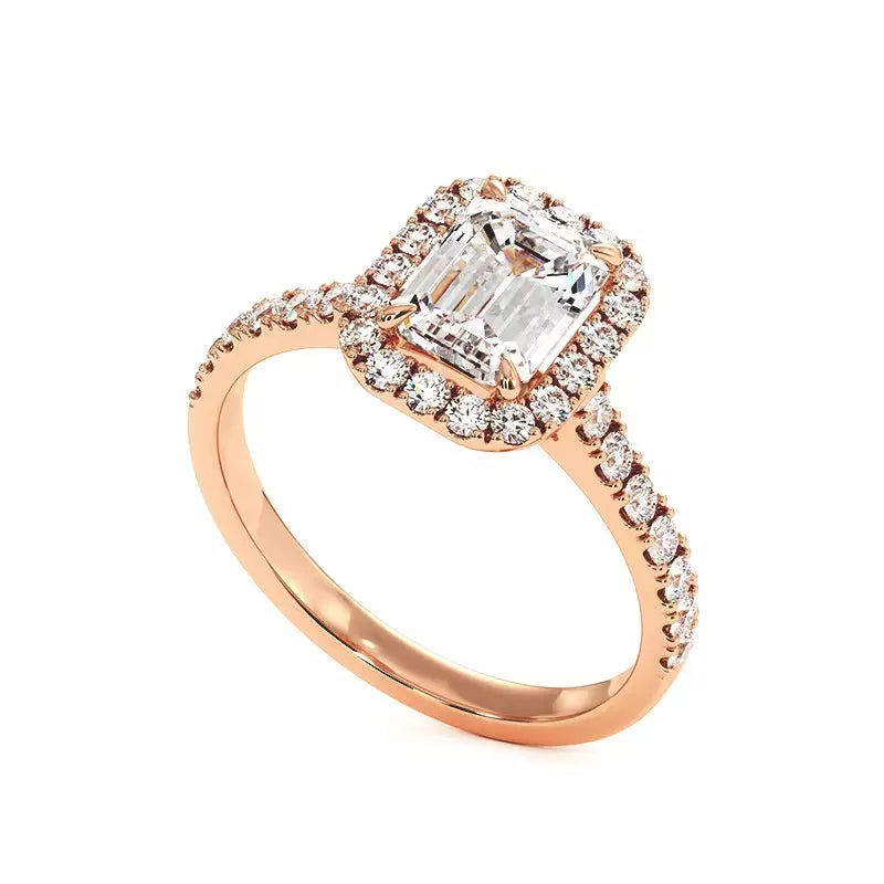 Solitaire Diamant Emeraude Ma Vie