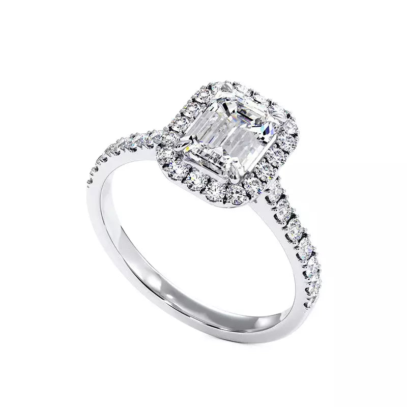 Solitaire Diamant Emeraude Ma Vie