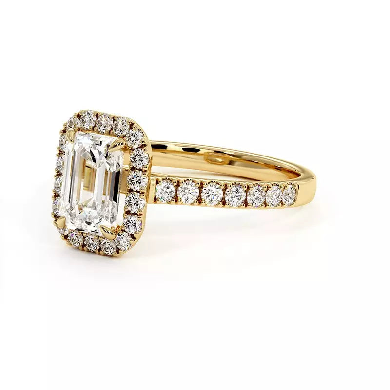 Solitaire Diamant Emeraude Ma Vie