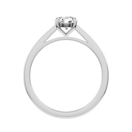 Round Natural Diamond Bridal Ring