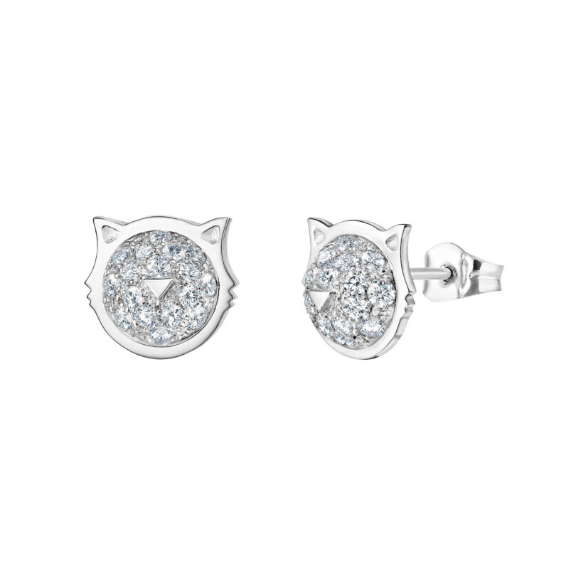 Boucles d'oreilles Chat d'amour